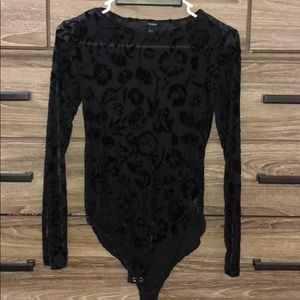 Velvet bodysuit